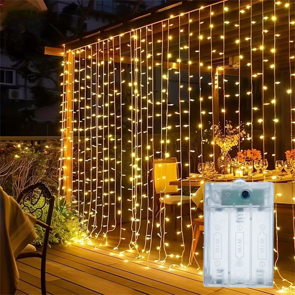 3/6m Curtain LED String Lights - Led Fairy String Lights ulasan dan harga