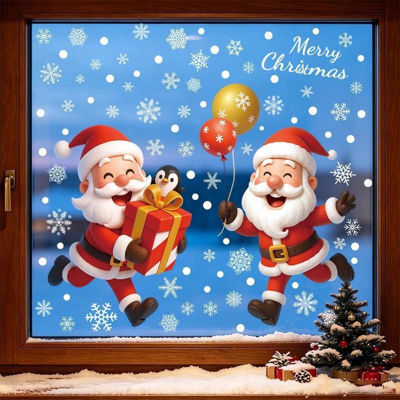 Christmas Static Window Sticke - Snowflake Window Decal ulasan dan harga