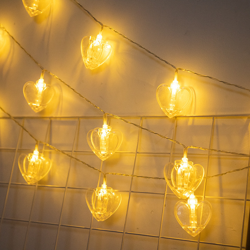 Heart Shape String Lights, War - Led Fairy String Lights ulasan dan harga