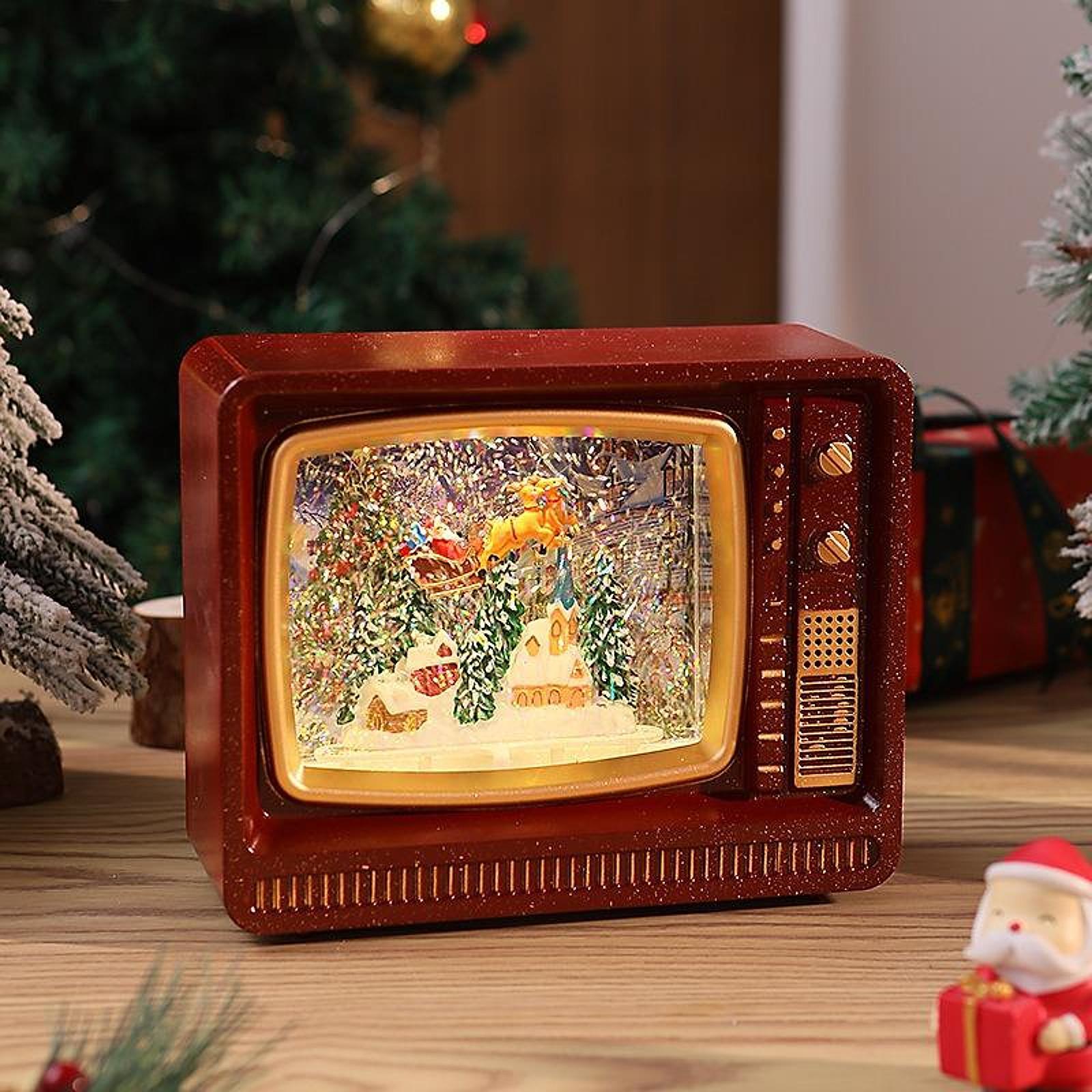 TV Shaped Music Light Lantern  - Snow Globe Musical ulasan dan harga