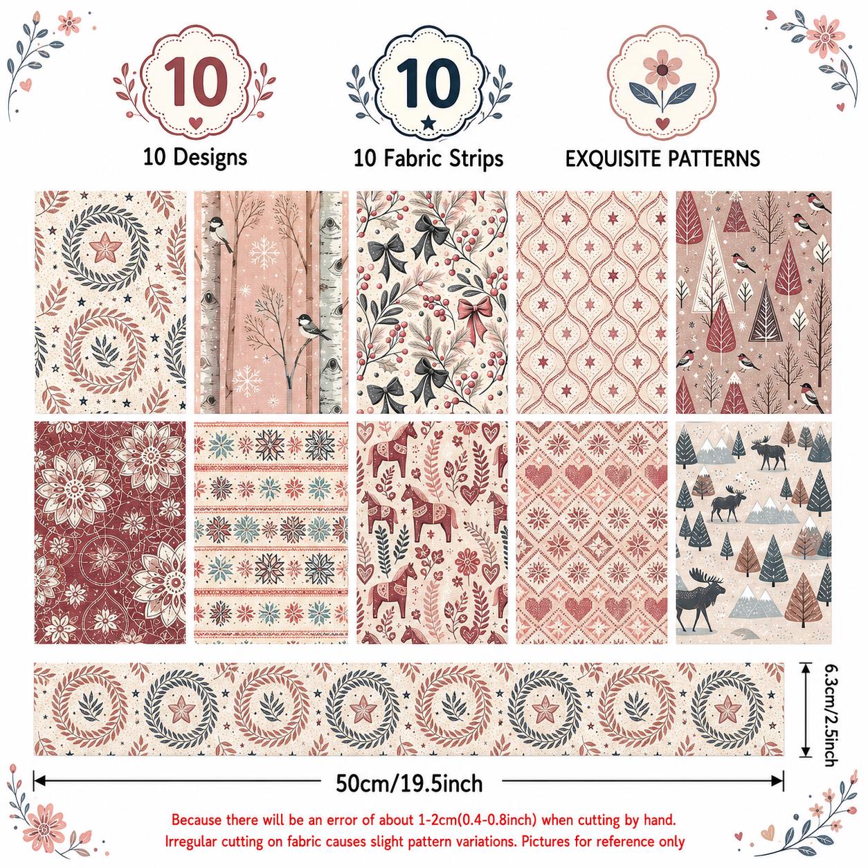 10pcs Christmas Snow Bird Patt - Christmas Table Runner ulasan dan harga