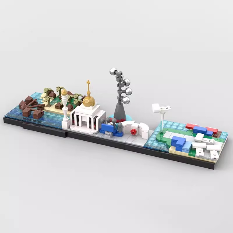 Bricklink MOC City Skyline Arc - Lego Set Creator ulasan dan harga