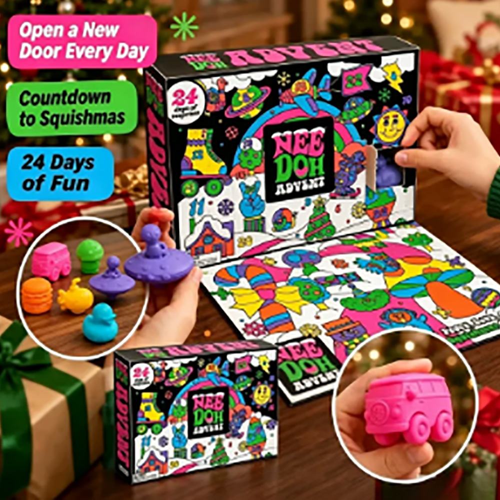 24Pcs Nee‑Doh Squish Fidget Ad - Advent Calendar Gift ulasan dan harga