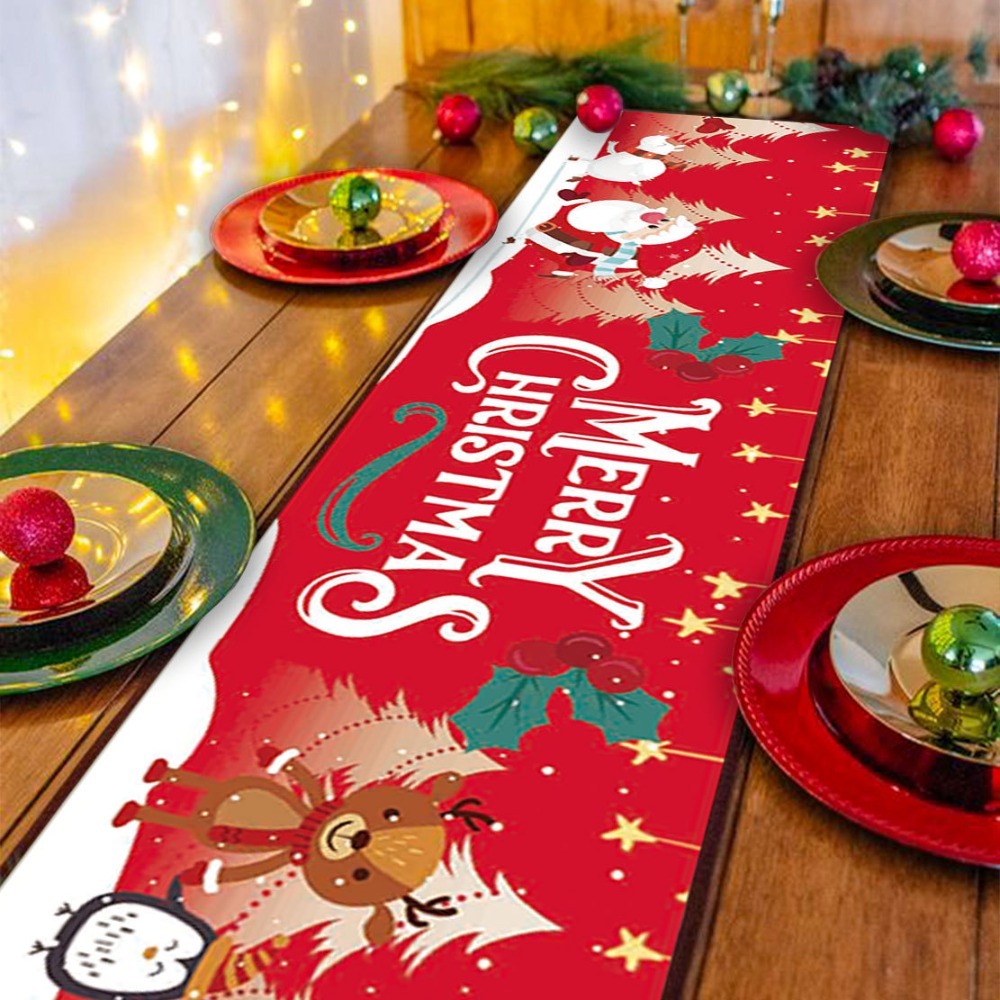 Christmas Themed Table Runner  - Christmas Table Runner ulasan dan harga
