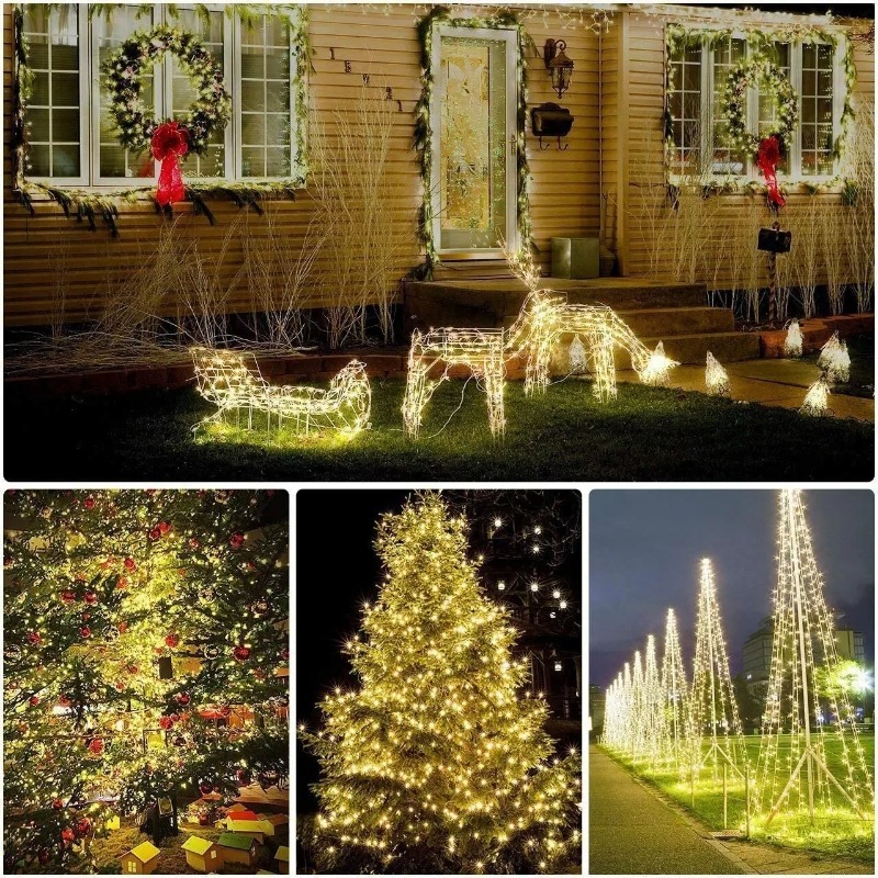 1pc Outdoor Solar String Light - Led Fairy String Lights ulasan dan harga