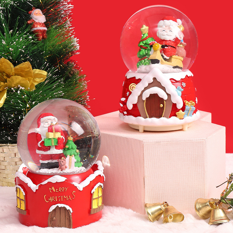 Christmas Snow Globe with LED  - Snow Globe Musical ulasan dan harga