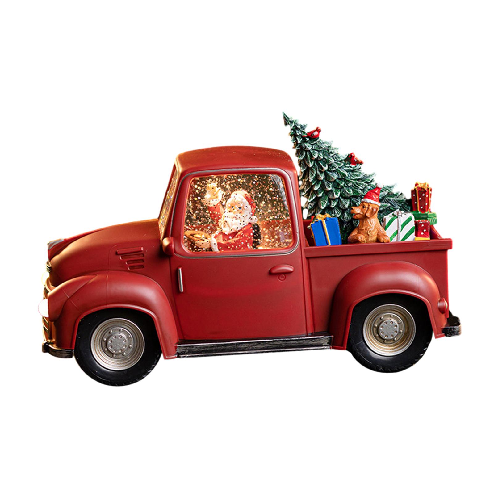 Lighted Truck Decor Light up U - Snow Globe Musical ulasan dan harga